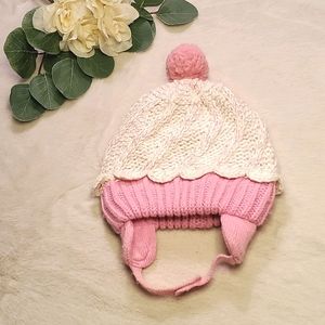 Fleece Lined Winter Hat - Cupcake | Size infant 12-24 months